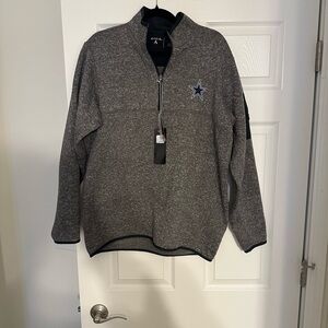 Gray Quarter-Zip Sweater